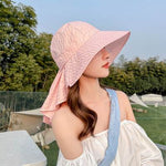 Fashionable Summer Protection UV Protection Dome Cotton Wide Brim Sun Hat - EX-STOCK Canada