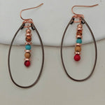 Turquoise Beaded Bohemian Vintage Earrings - EX-STOCK Canada