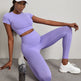 Quick-drying Workout Clothes High Waist Hip Lift Yoga Pants Suit - EX-STOCK CANADA