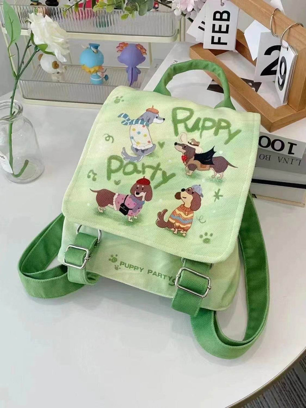 Puppy Party Backpack – Cute School Bag for Kids - EX-STOCK Canada
