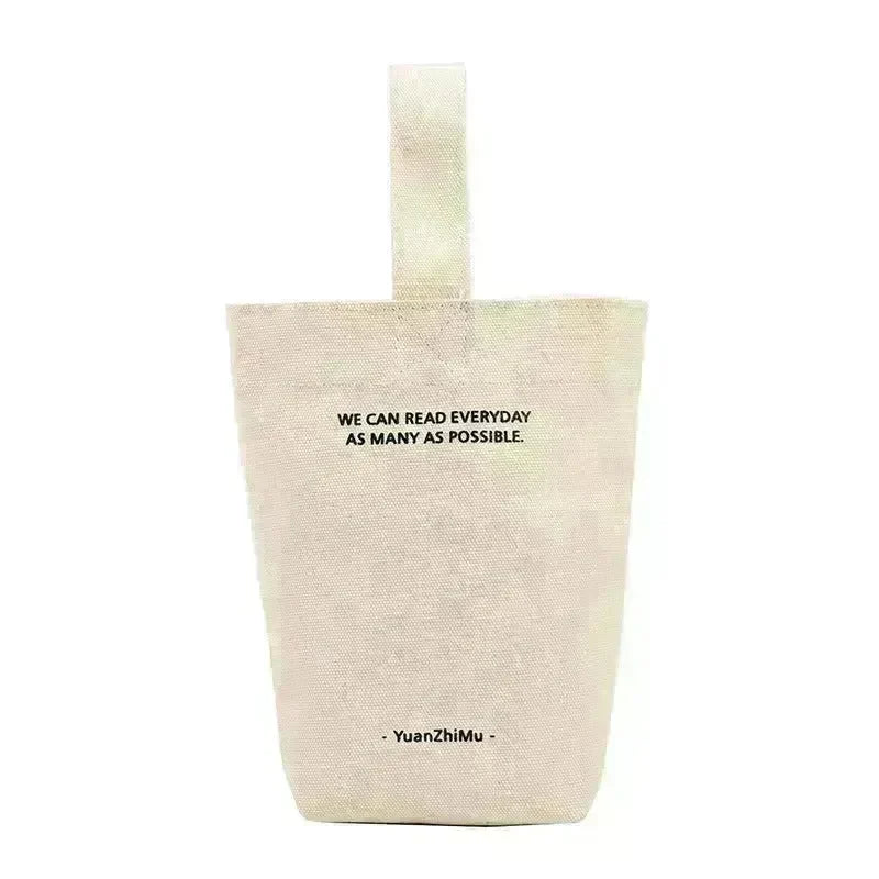 Canvas Lunch Solid Color Canvas Bag - EX-STOCK CANADA