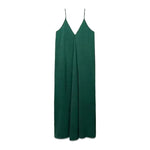 Elegant Women’s Summer Maxi Dress Casual Spaghetti Straps Solid V-Neck Cami Backless Dresses - EX-STOCK CANADA