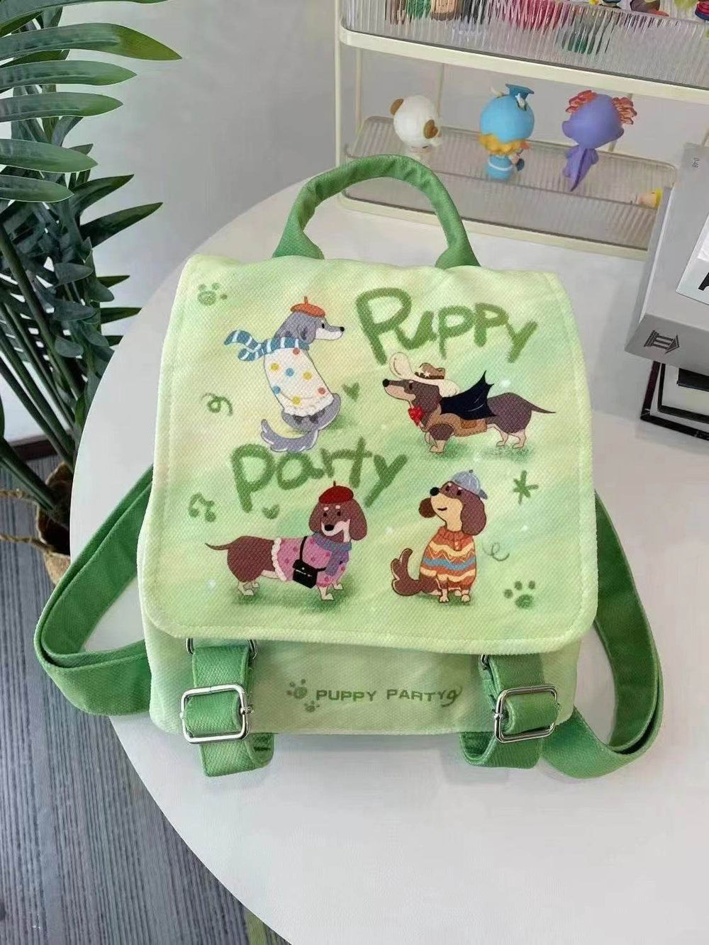 Puppy Party Backpack – Cute School Bag for Kids - EX-STOCK Canada