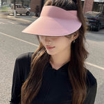Seamless Integrated Air Top UV Protection Hat Women Summer Sun Visor Hat - EX-STOCK Canada