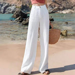 Fashion Summer Casual High waist plain trouser Pants For Women - EX-STOCK Canada