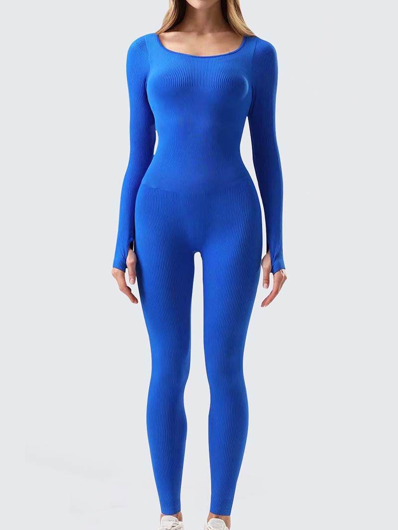 Yoga Jumpsuit & Workout Clothes Slim Thread Long Sleeve Yoga Jumpsuit - EX-STOCK Canada