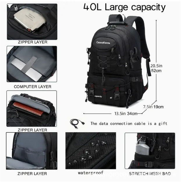 Large Capacity Men's Mountaineering Backpack Travel Backpack EX-STOCK