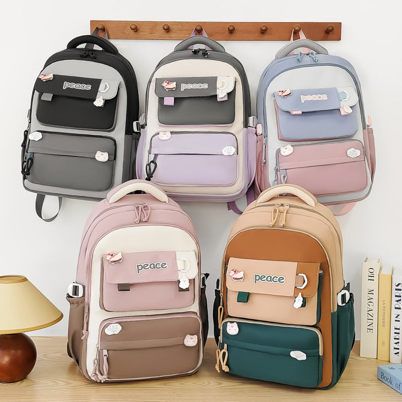 Women's Large Capacity Lightweight Simple Schoolbag EX-STOCK