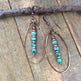 Turquoise Beaded Bohemian Vintage Earrings - EX-STOCK Canada