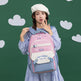 New Student Schoolbag Colorful Contrast Color Schoolbag EX-STOCK