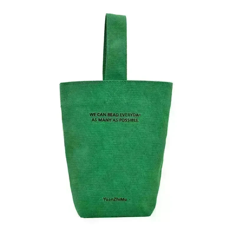 Canvas Lunch Solid Color Canvas Bag - EX-STOCK CANADA