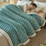 Coral Flannel Winter Thicken Thermal Cover Blanket - EX-STOCK Canada