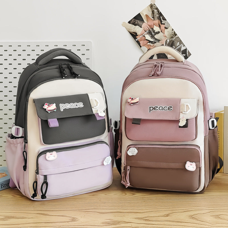 Women's Large Capacity Lightweight Simple Schoolbag EX-STOCK