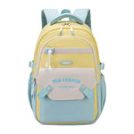 New Student Schoolbag Colorful Contrast Color Schoolbag EX-STOCK