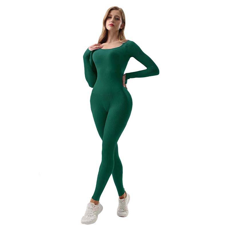 Yoga Jumpsuit & Workout Clothes Slim Thread Long Sleeve Yoga Jumpsuit - EX-STOCK Canada