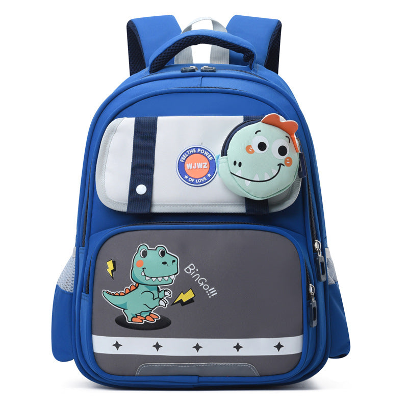 Elementary School Student Schoolbag Large Capacity Spine Protection Lightweight Dinosaur EX-STOCK
