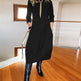 Autumn And Winter New All-matching Solid Color Loose Round-neck Long-sleeved Dress Women - EX-STOCK Canada