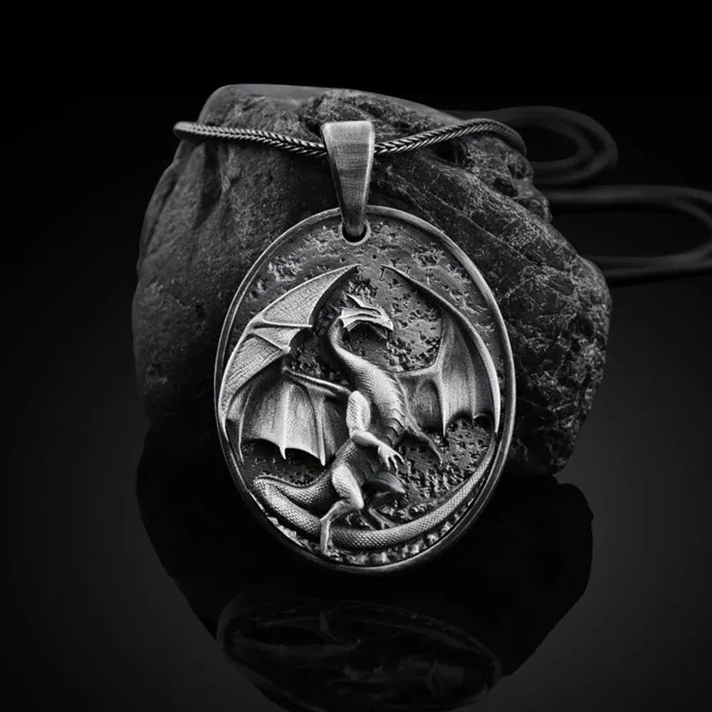 Men's Western Dragon Animal Hip Hop Pendant Necklace - EX-STOCK CANADA