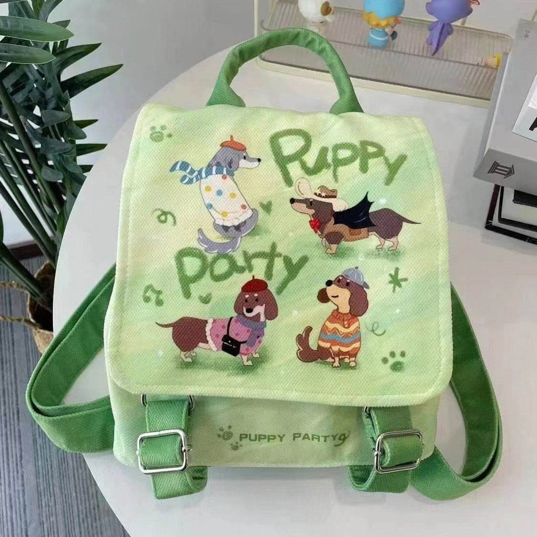 Puppy Party Backpack – Cute School Bag for Kids - EX-STOCK Canada