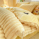 Rabbit Plush Four-piece Set Thickened Milk Fiber Sheets Coral Fleece Duvet Cover EX-STOCK Canada 