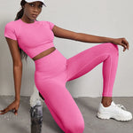 Quick-drying Workout Clothes High Waist Hip Lift Yoga Pants Suit - EX-STOCK CANADA