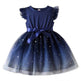 Fashionable Little Girl Starry Princess Dress Tulle Birthday dress Party dress for kids - EX-STOCK Canada