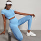 Quick-drying Workout Clothes High Waist Hip Lift Yoga Pants Suit - EX-STOCK CANADA