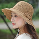 New Summer Outdoor Sunshade UV Protection Wide Brim Crotchet Sun Hat with neck flap for women - EX-STOCK Canada