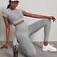 Quick-drying Workout Clothes High Waist Hip Lift Yoga Pants Suit - EX-STOCK CANADA