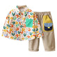 Printing Long sleeve Shirt For Boys Pants Breathable Two-piece Set for boys. - EX-STOCK Canada