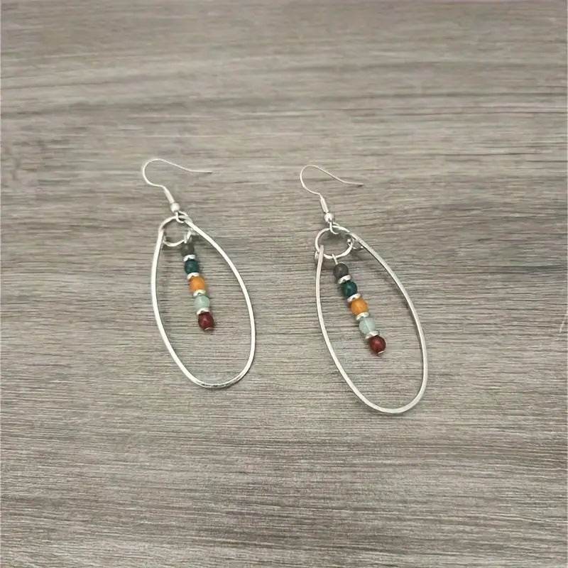 Turquoise Beaded Bohemian Vintage Earrings - EX-STOCK Canada