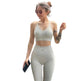 C3M European And American High Waist Sweat-absorbent Workout Clothes Sling Yoga Suit - EX-STOCK CANADA