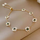 Pearl Flowers Bracelet All-match Fashion Adjustable Chain Bracelet for women - EX-STOCK Canada