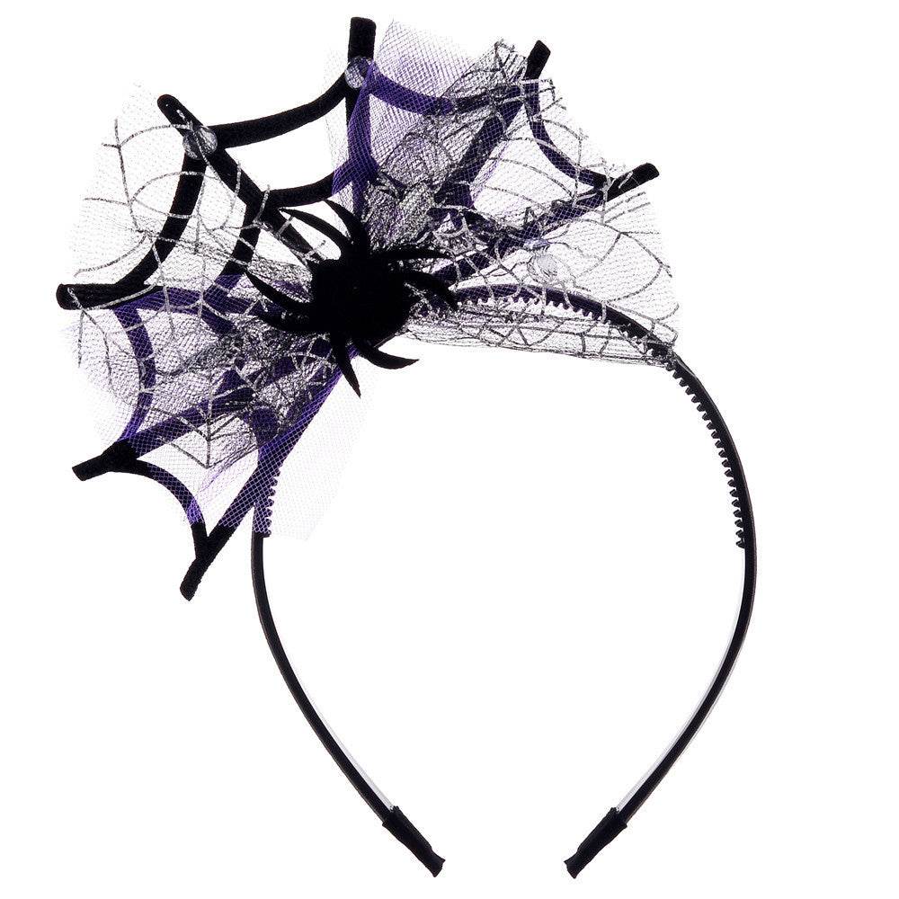 Lace Spider Web Hair-hoop Headband Halloween Ghost Festival - EX-STOCK Canada
