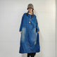 Loose-fitting Casual Round-neck Long-sleeved Oversized Long Denim Dress - EX-STOCK Canada