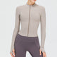 Autumn Winter Long Sleeve Zipper Slim fit Workout Top for women - EX-STOCK Canada