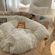 Rabbit Plush Four-piece Set Thickened Milk Fiber Sheets Coral Fleece Duvet Cover EX-STOCK Canada 