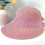 Summer Women's Wide Brim Bowknot All-Match woven Sun Hat - EX-STOCK Canada