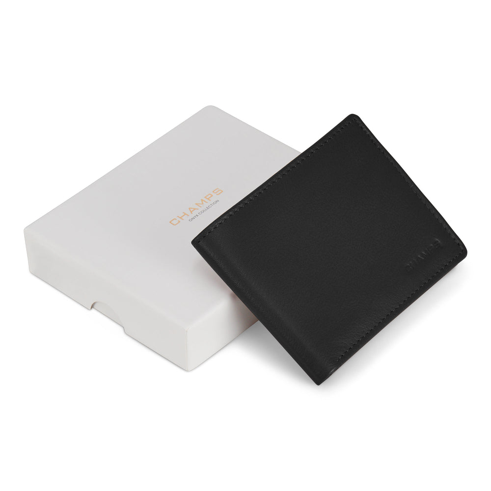 Onyx / Leather Zip Bi-Fold Wallet EX-STOCK Canada 