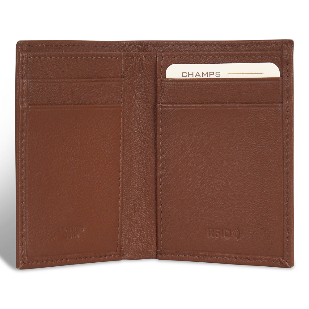 Onyx / Leather Vertical Slim Wallet EX-STOCK Canada 