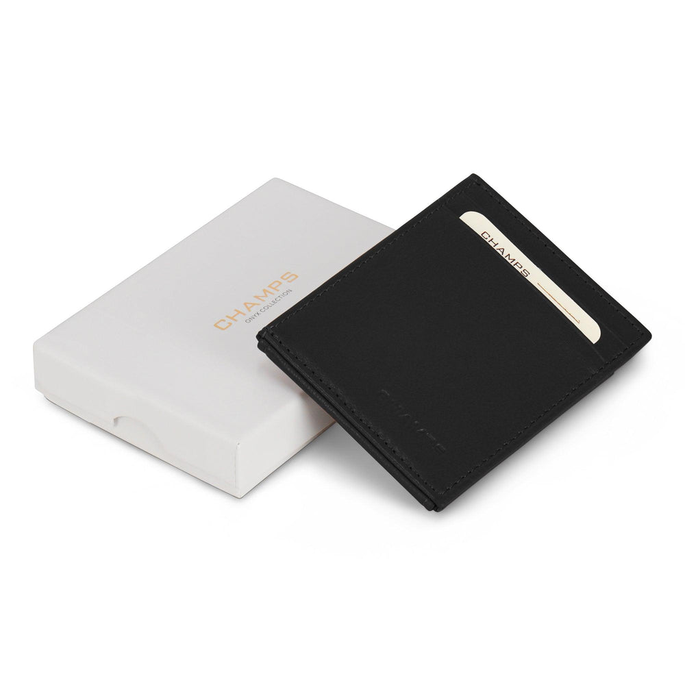 Onyx / Leather Mag Hybrid Card Holder EX-STOCK Canada 