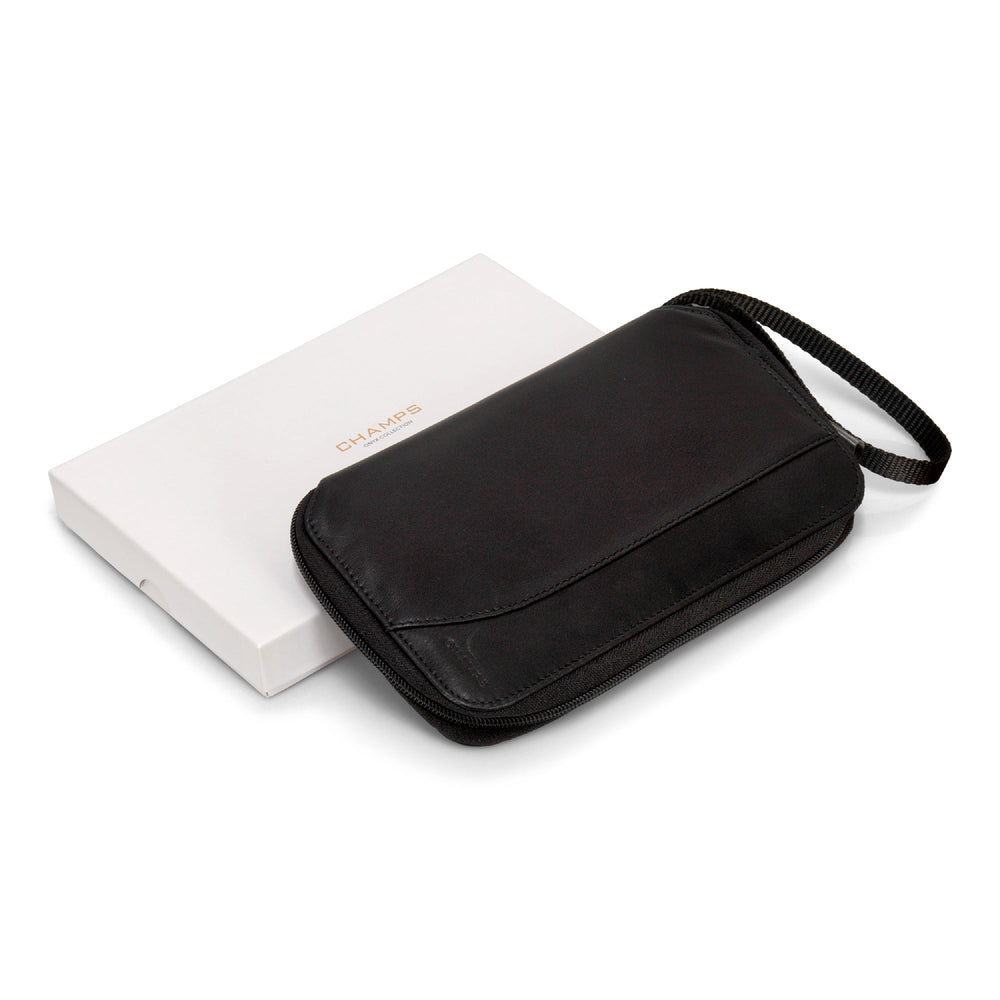Onyx / Leather Multi Passport Case EX-STOCK Canada 