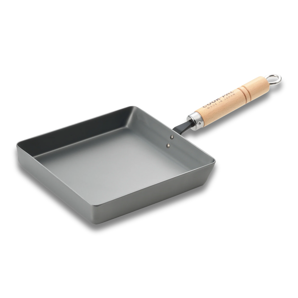 Yoshikawa Cook-Pal Ren Rolled Egg/Omelet  Pan (Large)– Nitrided Carbon Steel, Made in Japan 