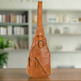 Off The Shoulder Leather Chest Backpack 