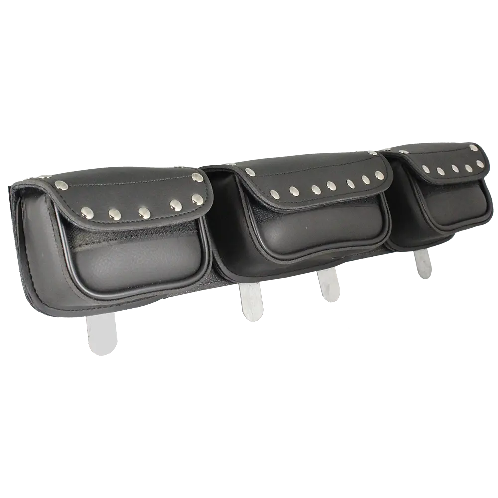 Bolsa para parabrisas de PVC recta con tachuelas cromadas Open RoadEX-STOCK Canada 