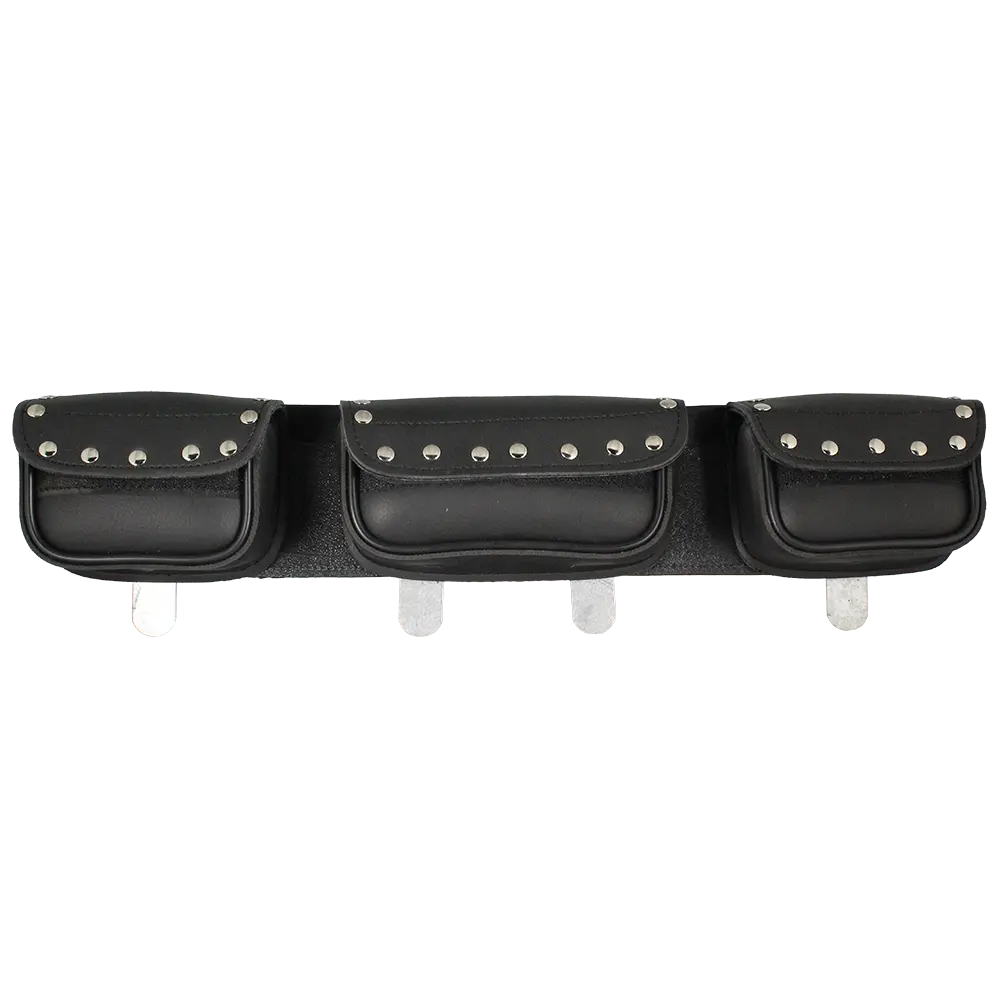 Bolsa para parabrisas de PVC recta con tachuelas cromadas Open RoadEX-STOCK Canada 