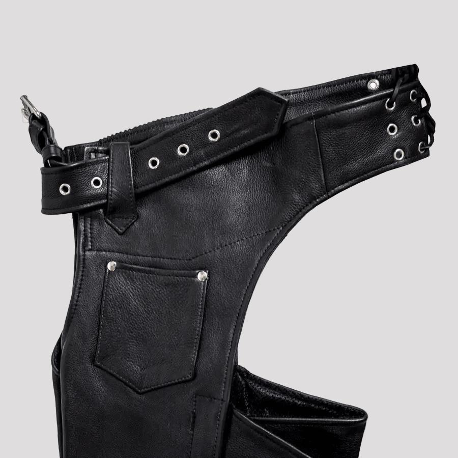 Open Road Heavy Duty Leather Chaps 
