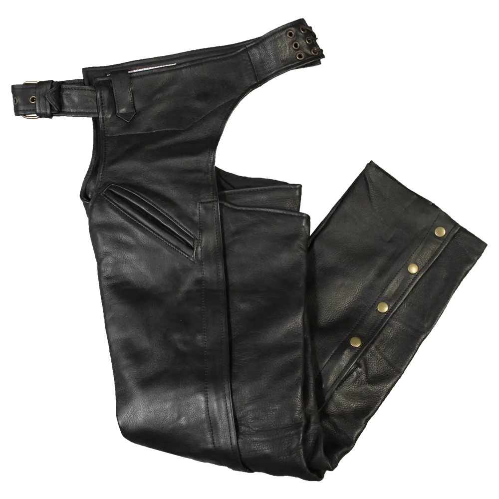 Chaps da uomo Open Road in pelle premium con 2 tascheEX-STOCK Canada 