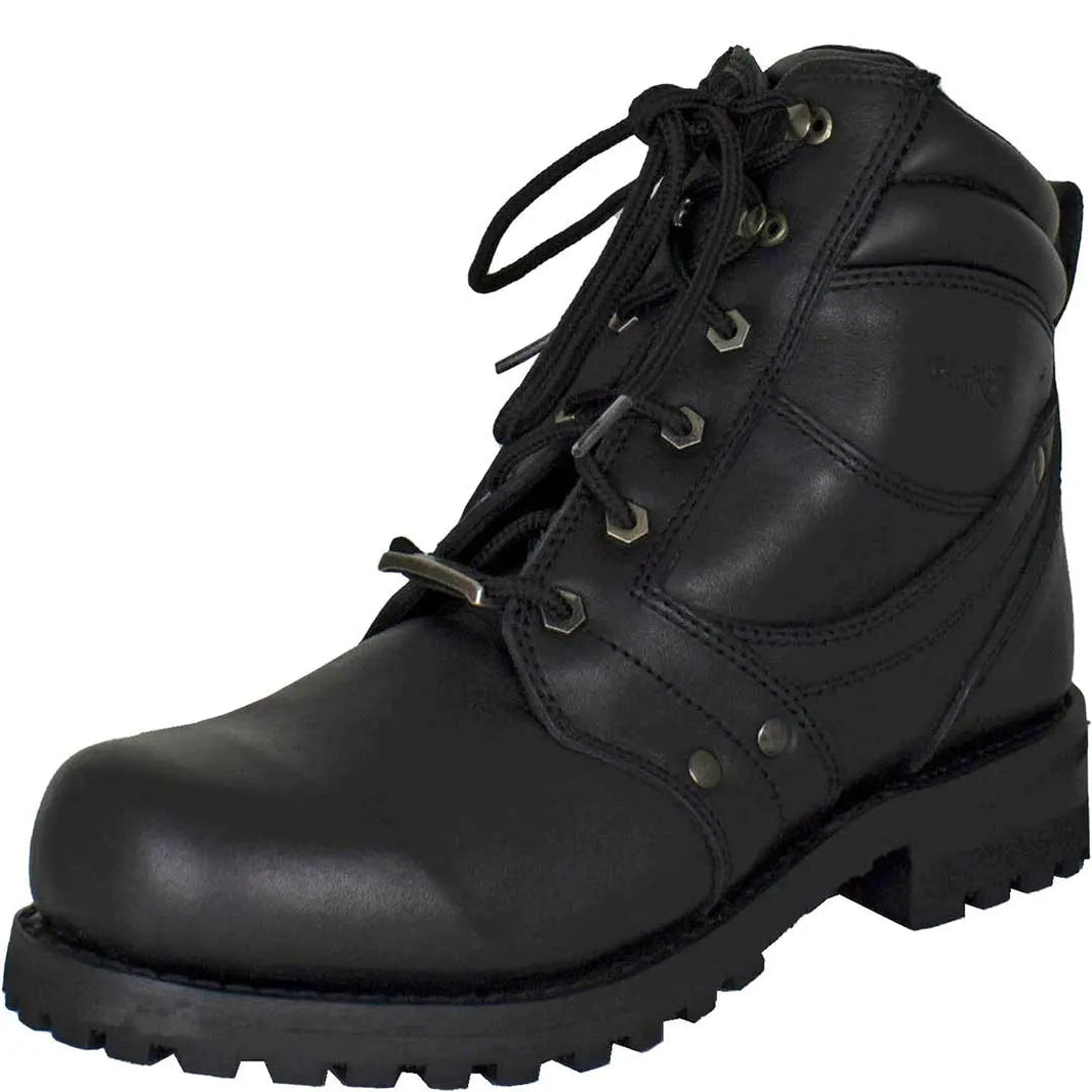 Botas de motociclista con cordones Open Road para hombre, talla 7EX-STOCK Canada 
