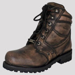 Open Road Men's 7" Lace-Up Motorcycle Boots 